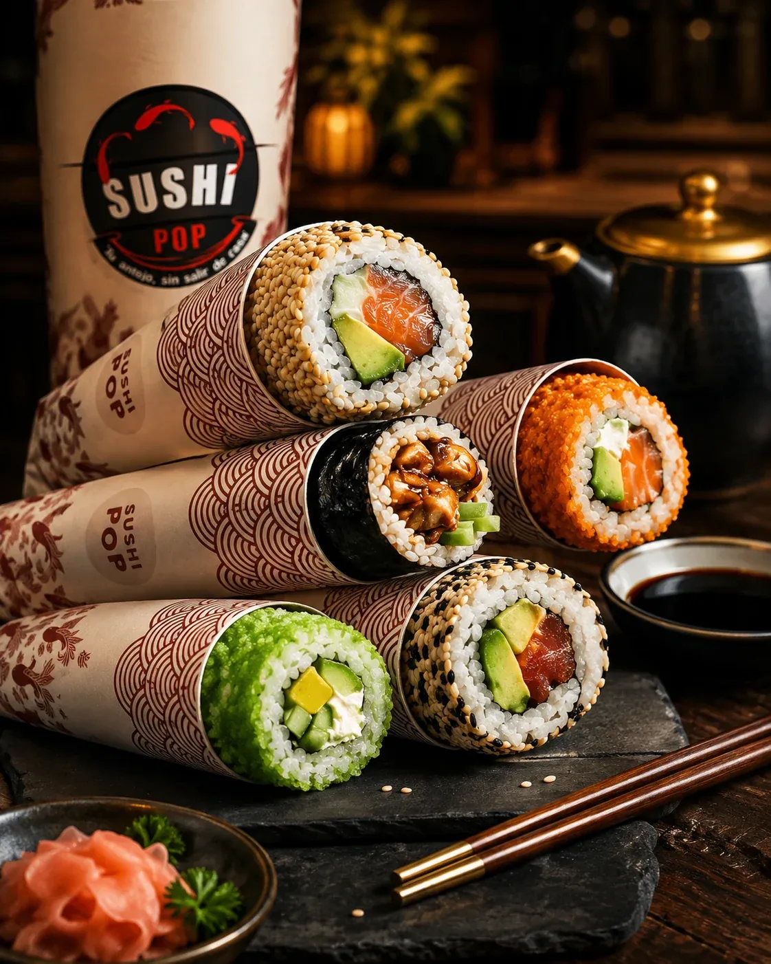 Sushi Pop gourmet in ambiente elegante