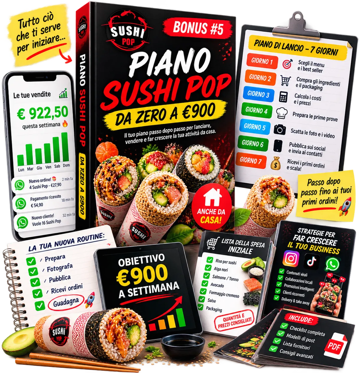 Piano Sushi Pop: da Zero a 900€